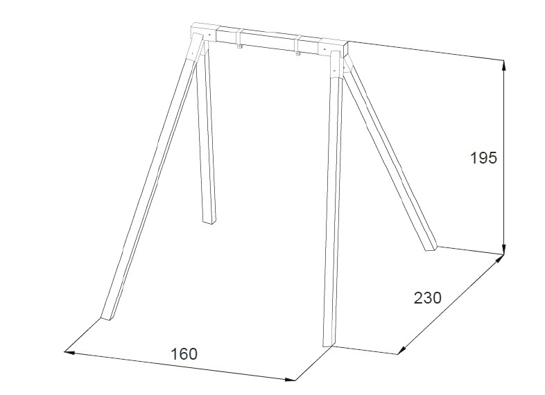 Altalena singola Orchidea 