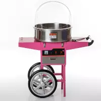 Macchina per zucchero filato professionale con cupola e carrello