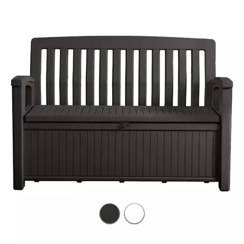 Cassapanca in resina PATIO BENCH impermeabile - 305 litri
