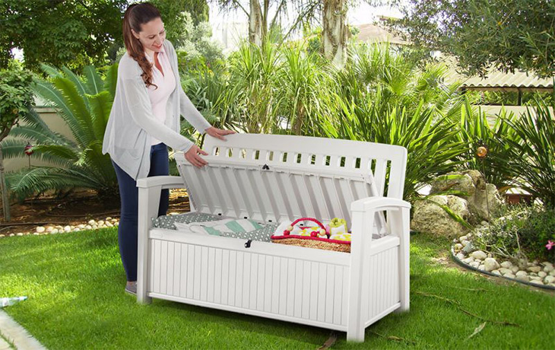 Cassapanca da esterno impermeabile PATIO BENCH