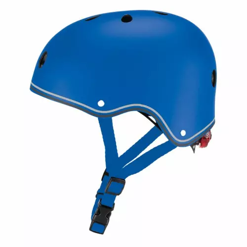 Casco di protezione per bambini PRIMO con LED (taglia 48-53 cm) : NAVY BLUE (blu)
