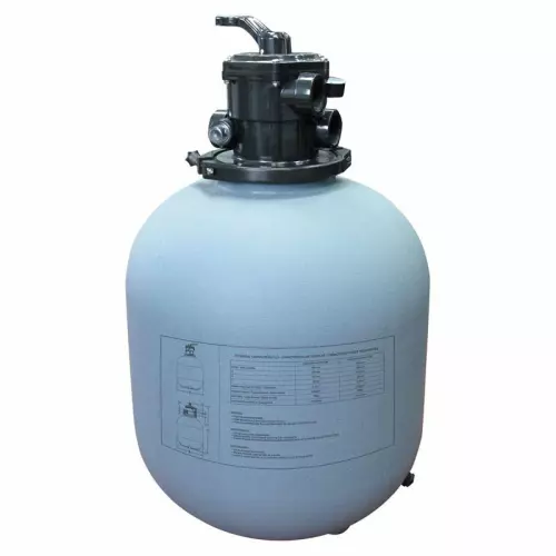 Filtro a sabbia GRE con valvola TOP da 12 m³/h