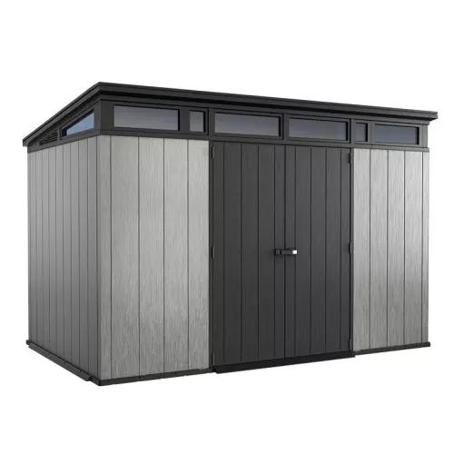 Casetta da giardino in resina ARTISAN 11X7 by Keter, effetto legno 3,40 x 2,18 x h 2,26 m