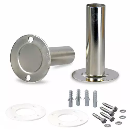 Set ancoraggio per scaletta piscina in acciaio inox 304 - tubo Ø 40 mm