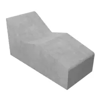 Lettino PISA in EPS per arredo interno piscina, posa sotto liner