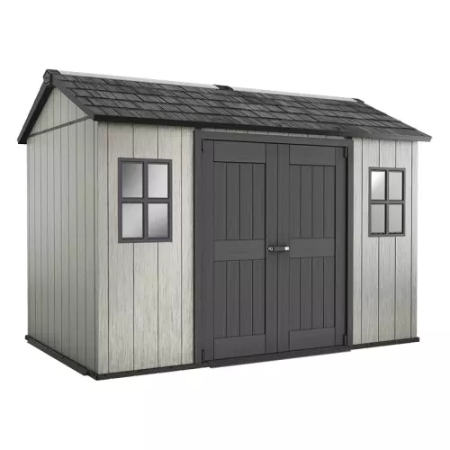 Casetta in resina da esterno OAKLAND 1175SD by Keter, effetto legno 3,50 x 2,29 x h 2,54 m