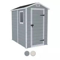 Casetta in resina MANOR 4X6 by Keter da esterno, effetto legno 1,30 x 1,92 x h 1,98 m