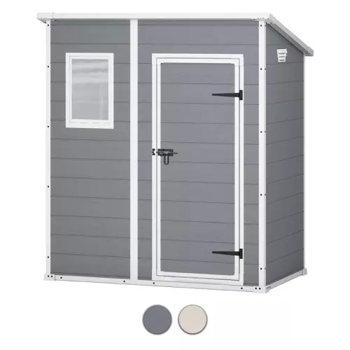 Casetta da giardino in resina MANOR PENT 6X4 by Keter 1,84 x 1,11 x h 2,01 m