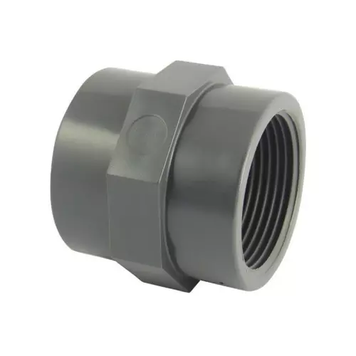 Manicotto misto in PVC ad incollaggio e filetto femmina