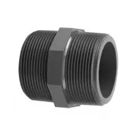 Nipplo filetto maschio in PVC