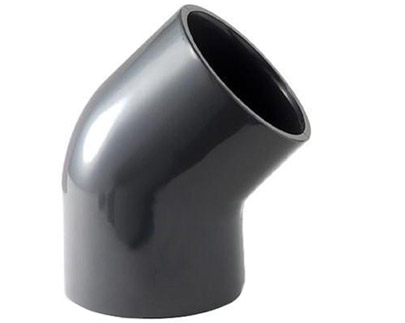 Gomito 45&Acirc;&deg; ad incollaggio in PVC