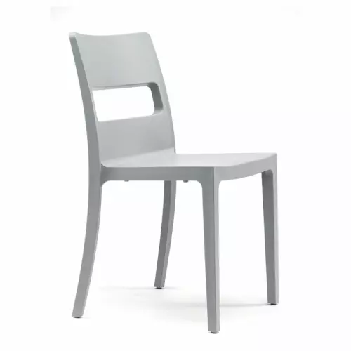 Sedia ignifuga SAI by Scab, da interno/esterno : Colore GRIGIO CHIARO