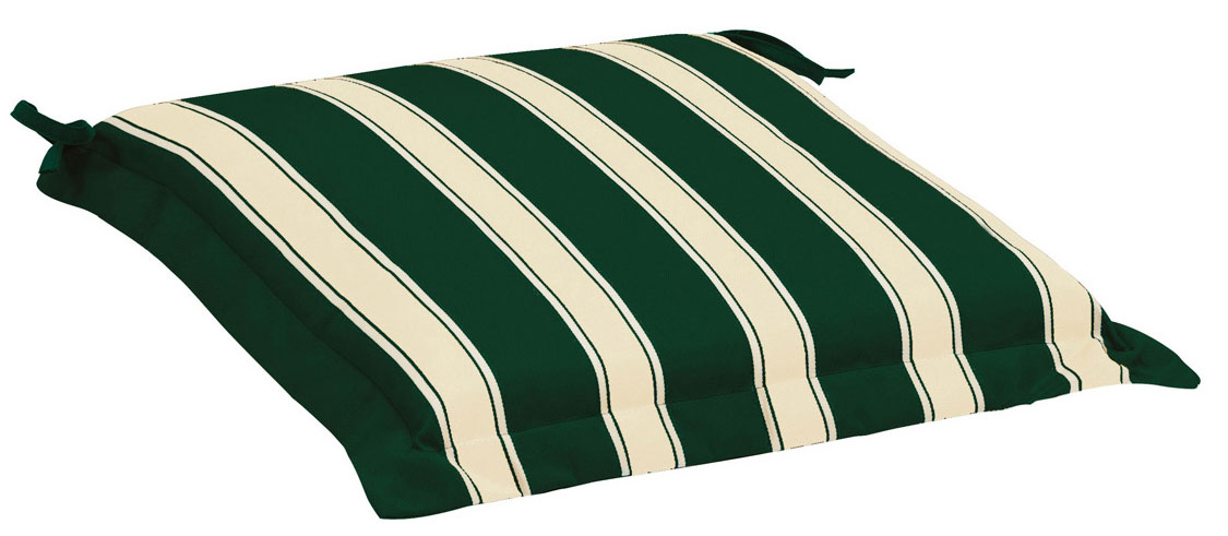 Cuscino per seduta 38x38 cm con volant RIGHE E RIGHE