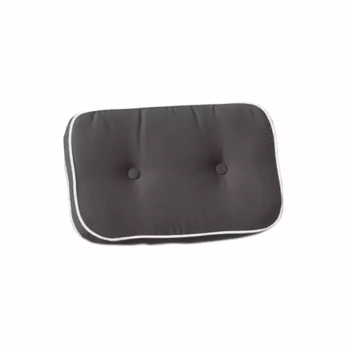 Cuscino da esterno per schienale, 40x24 cm con bordino : Colore GRIGIO con bordino ecru