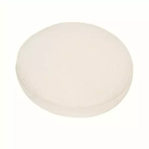 Cuscino da esterno rotondo per seduta, Ø 40 cm con bordino : Colore ECRU con bordino ecru