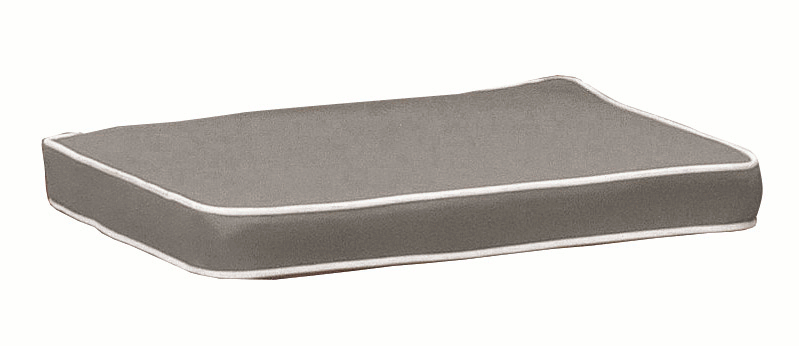 Cuscini per seduta quadrato con doppia cucitura TORTORA