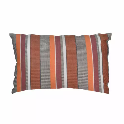 Cuscino d'arredo rettangolare in poliestere, 40x60 cm : Fantasia RIGHE ARANCIO