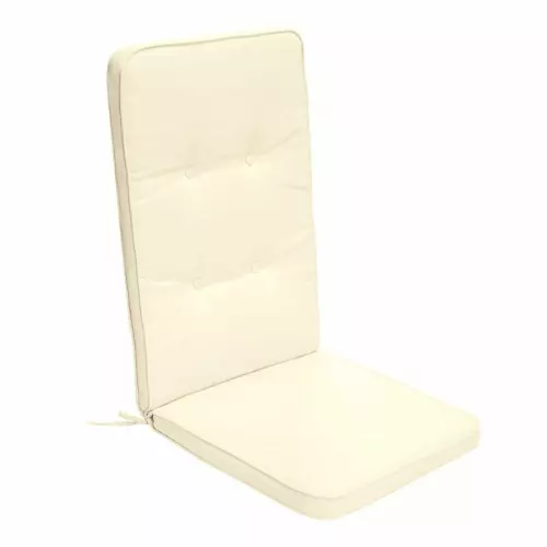 Cuscino da esterno per poltrona alta, 114x48 cm con bordino : Colore ECRU con bordino ecru