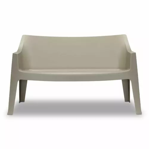 Divano da esterno COCCOLONA by Scab, in resina : Colore TORTORA