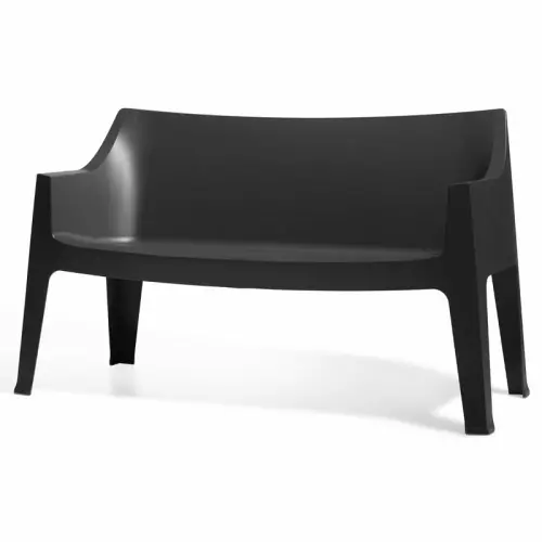 Divano da esterno COCCOLONA by Scab, in resina : Colore ANTRACITE