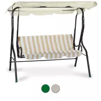 Dondolo da giardino in acciaio STRIP, 3 posti