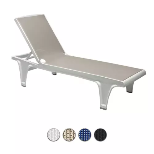 Lettino prendisole con telo TAHITI by Scab, in tecnopolimero