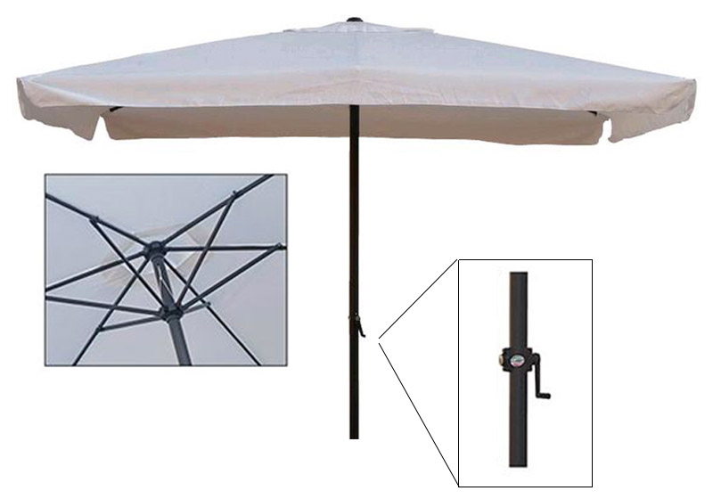 OMBRELLONE SATURNO IN ACCIAIO 