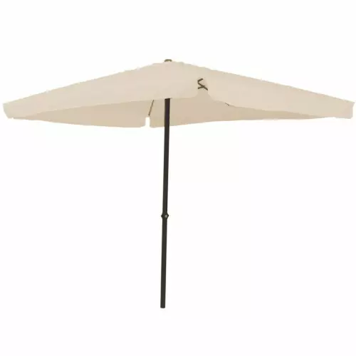 Ombrellone da giardino SATURNO in acciaio, quadrato, rotondo o rettangolare : QUADRATO 3 x 3 metri, telo colore ECRU