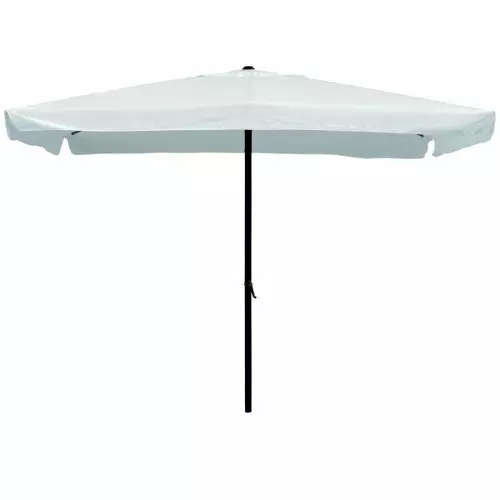 Ombrellone da giardino SATURNO in acciaio, quadrato, rotondo o rettangolare : RETTANGOLARE 3 x 2 metri, telo colore BIANCO