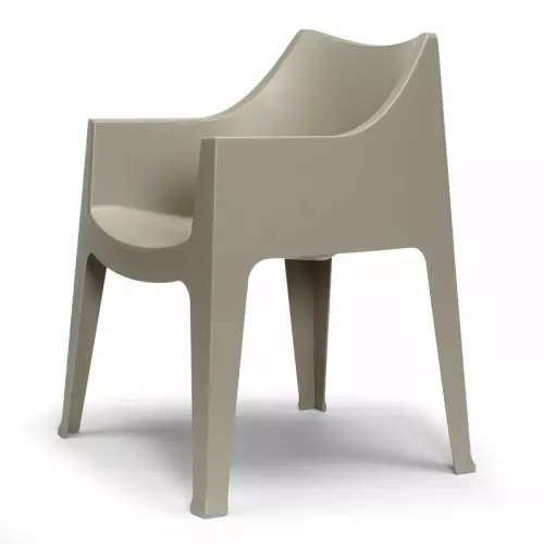 Poltrona da esterno COCCOLONA by Scab in tecnopolimero : Colore TORTORA