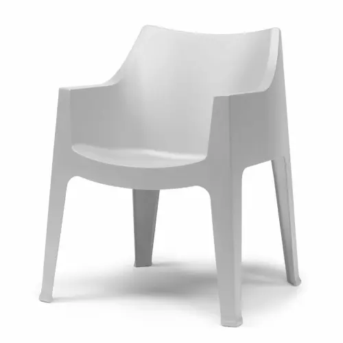 Poltrona ignifuga COCCOLONA by Scab in tecnopolimero : Colore GRIGIO CHIARO