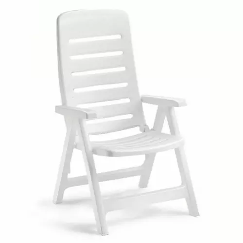 Poltrona pieghevole QUINTILLA da giardino in resina by Scab : Colore  BIANCO