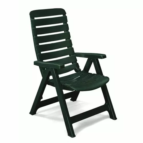 Poltrona pieghevole CLEOPATRA da giardino in resina by Scab : Colore  VERDE BOSCO