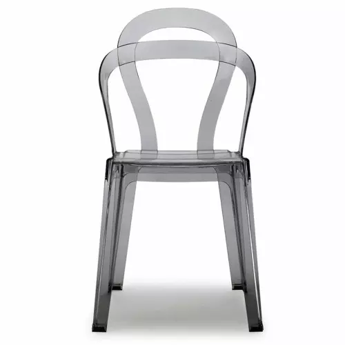 Sedia TITI in policarbonato by Scab : Colore TRASPARENTE FUME'