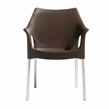 Poltrona in alluminio e tecnopolimero OLA by Scab : Colore CACAO