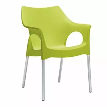 Poltrona in alluminio e tecnopolimero OLA by Scab : Colore VERDE PISTACCHIO