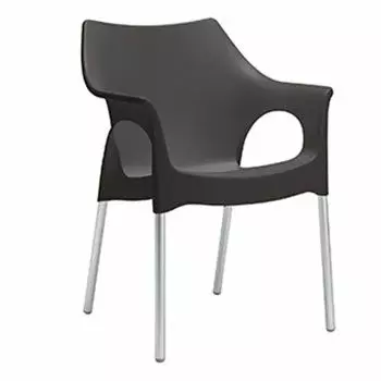 Poltrona in alluminio e tecnopolimero OLA by Scab : Colore ANTRACITE