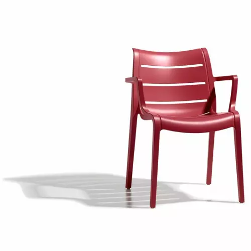 Poltrona SUNSET by Scab in tecnopolimero rinforzato : Colore ROSSO GERANIO
