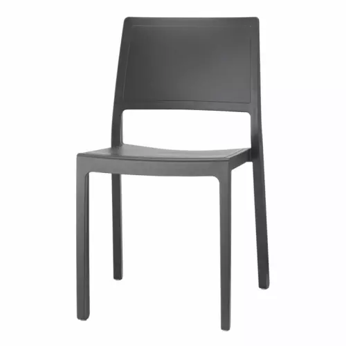 Sedia KATE by Scab in polipropilene in fibra di vetro in air moulding : Colore ANTRACITE