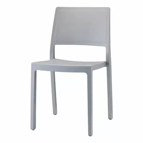 Sedia KATE by Scab in polipropilene in fibra di vetro in air moulding : Colore GRIGIO CHIARO