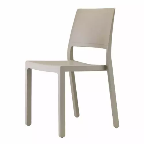 Sedia KATE by Scab in polipropilene in fibra di vetro in air moulding : Colore TORTORA