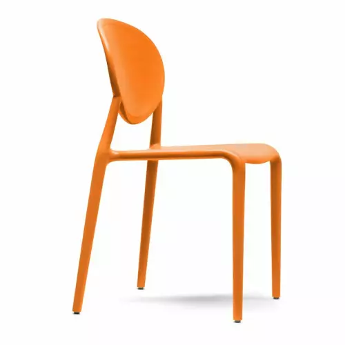 Sedia da esterno GIO by Scab in tecnopolimero rinforzato : Colore ARANCIO