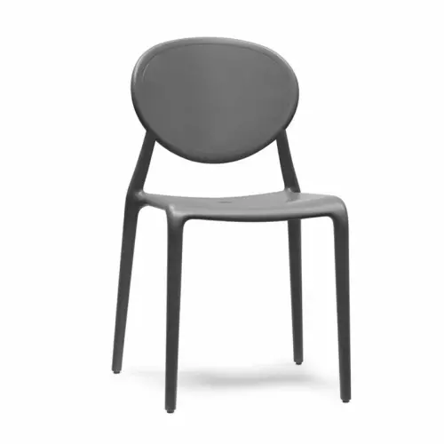 Sedia da esterno GIO by Scab in tecnopolimero rinforzato : Colore ANTRACITE