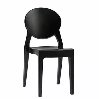 Sedia in policarbonato IGLOO CHAIR by Scab : Colore NERO PIENO