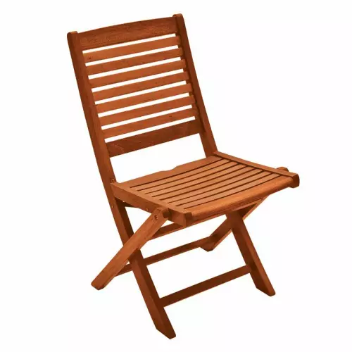 Sedia da giardino in legno di keruing MARANTA, pieghevole