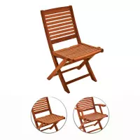 Sedia e poltrona pieghevole da giardino in legno di keruing MARANTA