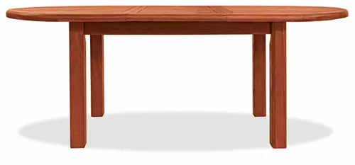 Tavolo da giardino allungabile in legno di keruing TUBEROSA : Lunghezza da 200 a 250 cm