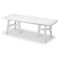 Tavolo da giardino allungabile PRESIDENT TRIS by Scab, in resina