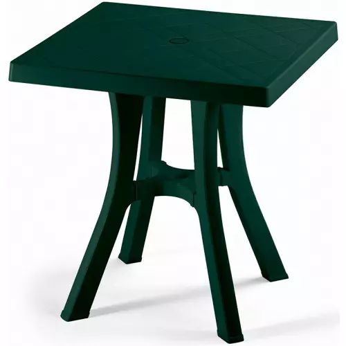 Tavolino da giardino DADDY 70x70 in resina by Scab : Colore VERDE BOSCO