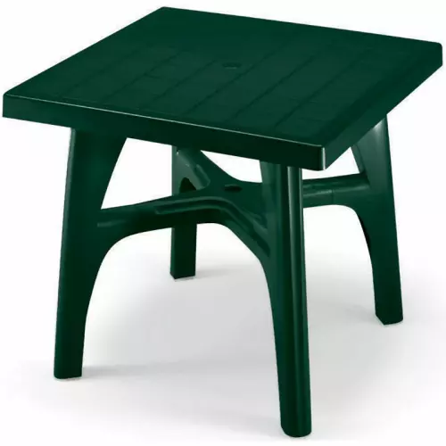 Tavolo da giardino in resina QUADROMAX in resina by Scab : Colore VERDE BOSCO